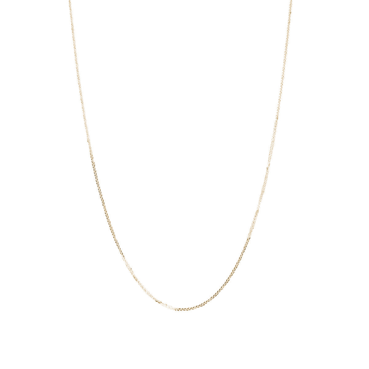 Fink's Jewelers 14K Yellow Gold .85mm Square Wheat Chain Necklace