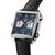 Second view of TAG Heuer Monaco Men&#39;s Automatic Calibre 11 Chronograph Blue Dial Leather Strap Watch