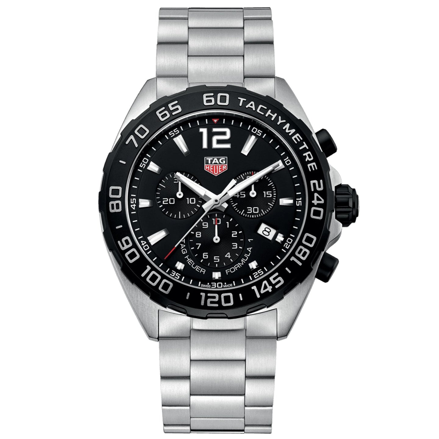 TAG Heuer Men's Formula 1 Chronograph Black Dial and Black Bezel Watch