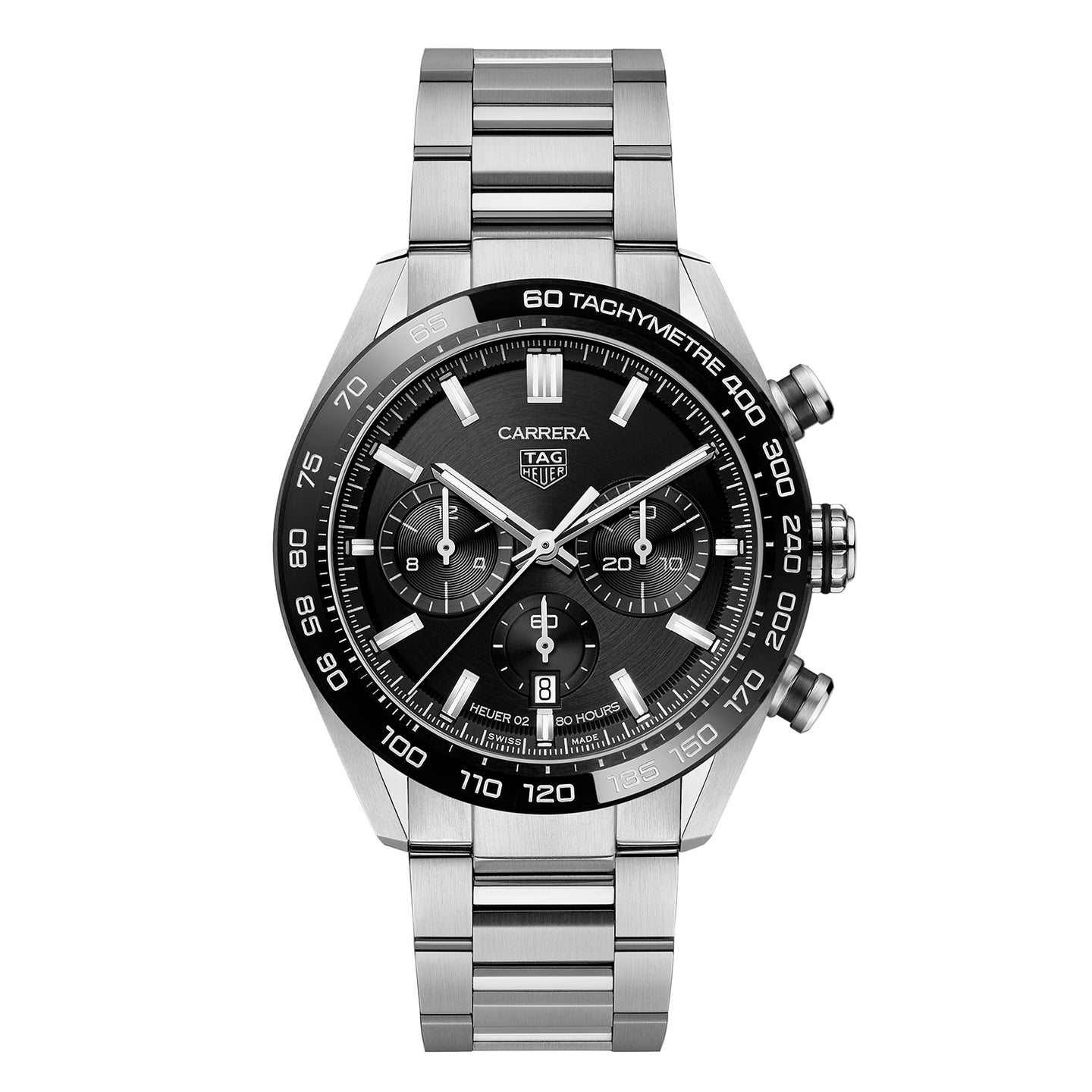 TAG Heuer Carrera Men's Automatic Sport Chronograph 44mm Black Dial Watch