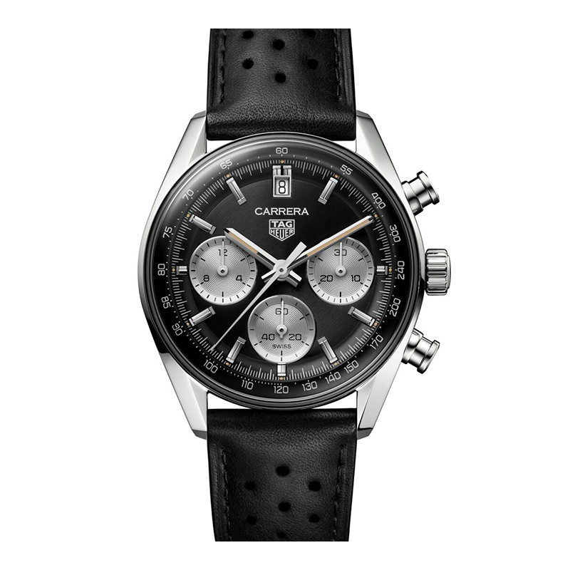 TAG Heuer Carrera Chronograph Watch with Black Dial