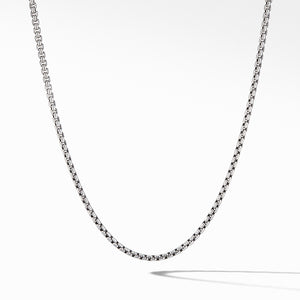 David Yurman Sterling Silver 22" Small Box Chain Necklace