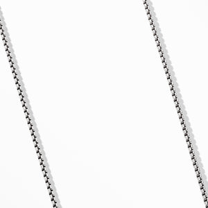 David Yurman Sterling Silver Small Box Chain Necklace