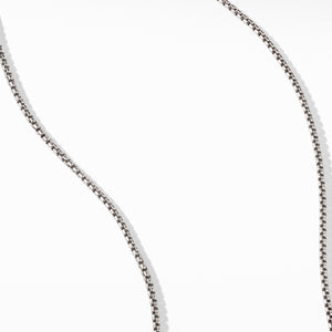 Baby Box Chain Necklace with An Accent of 14K Gold, 1.7mm