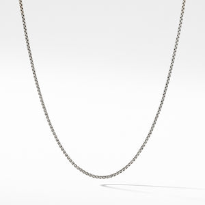 Box Chain Necklace with Gold, 17" Length