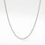 Box Chain Necklace with Gold, 17&quot; Length