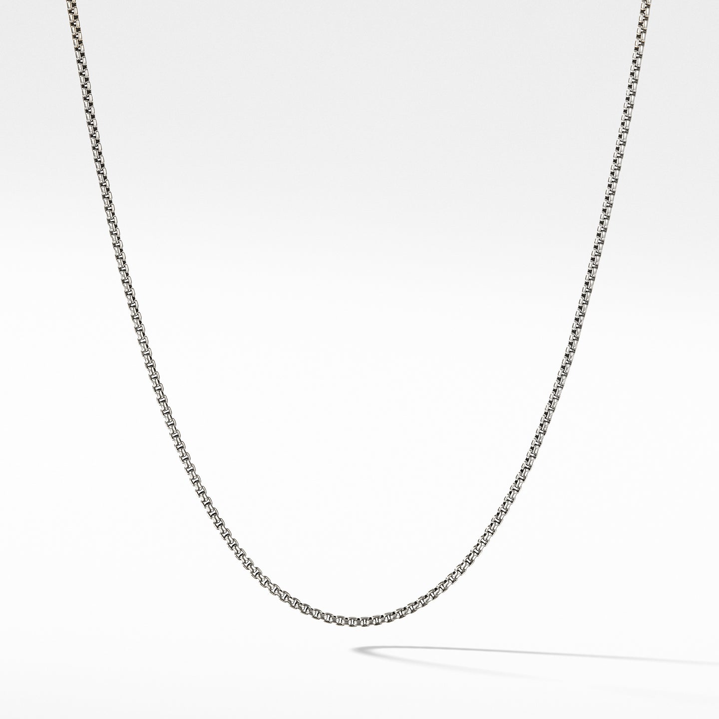 Box Chain Necklace with Gold, 17