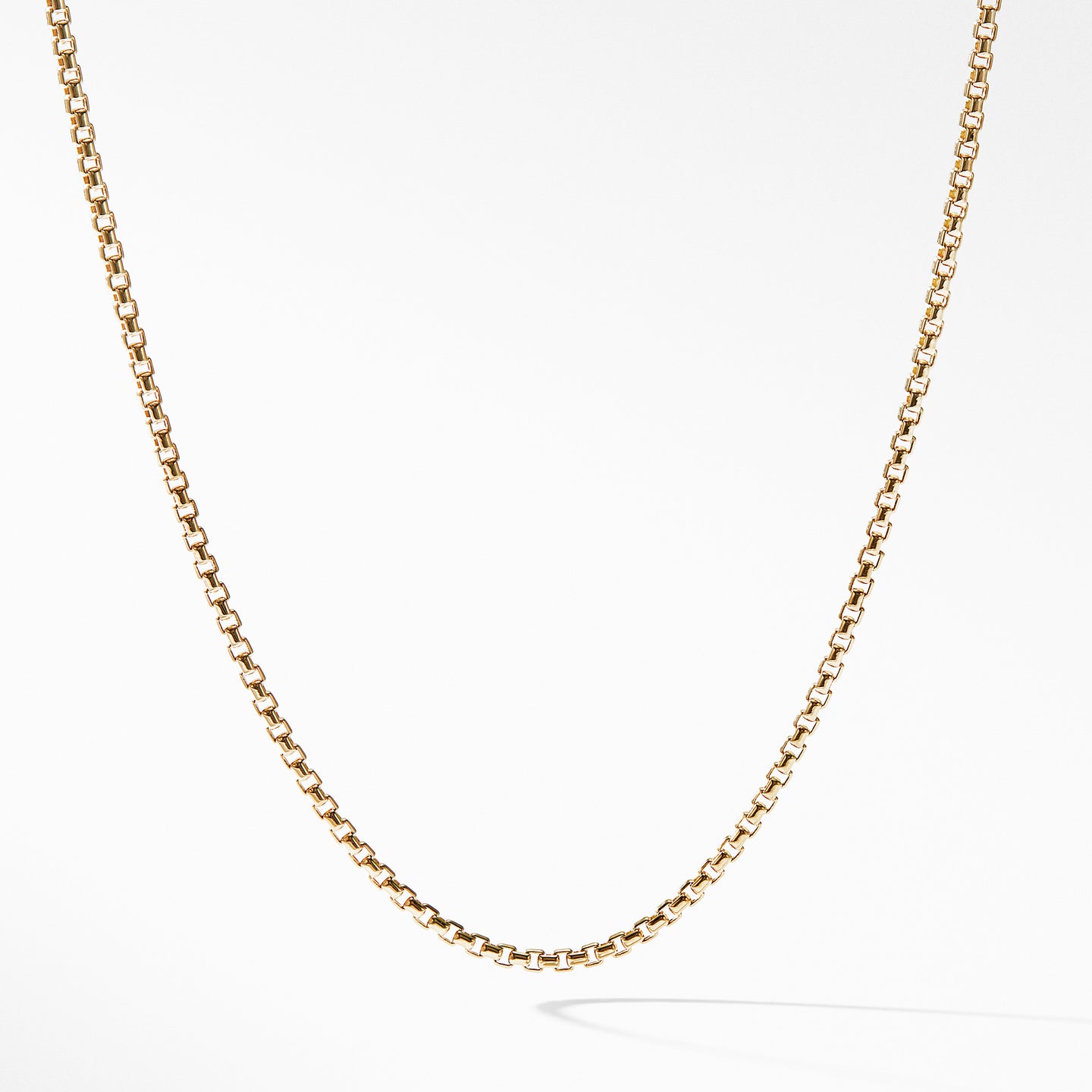 Box Chain Necklace in 18K Gold, 1.7mm, 20