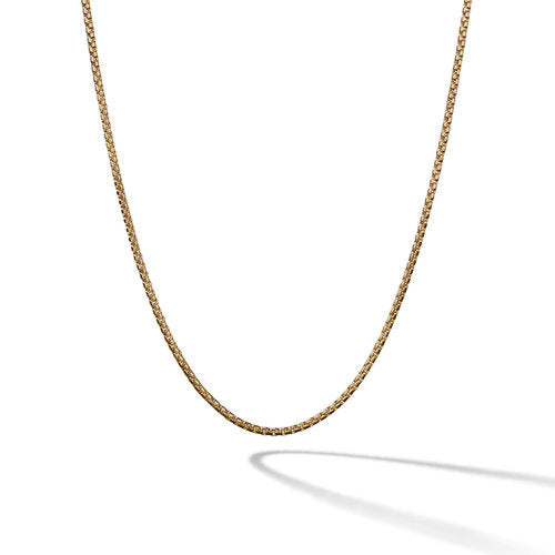 Box Chain Necklace in 18K Gold, 26