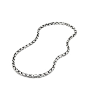 Elongated Box Chain Necklace, 26" Length
