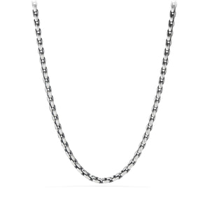 Elongated Box Chain Necklace, 26" Length