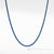 Box Chain Necklace in Blue, 24&quot; Length