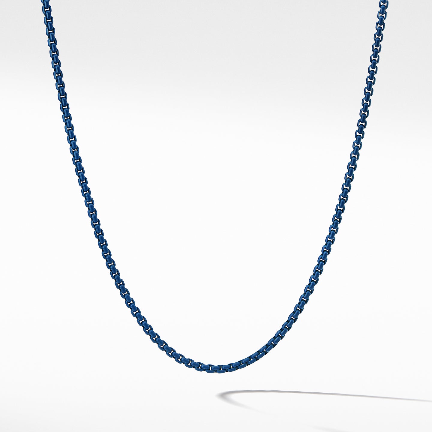 Box Chain Necklace in Blue, 24