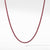 Box Chain Necklace in Burgundy, 26&quot; Length