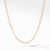 David Yurman Stax Elongated Oval Link Necklace in 18K Yellow Gold