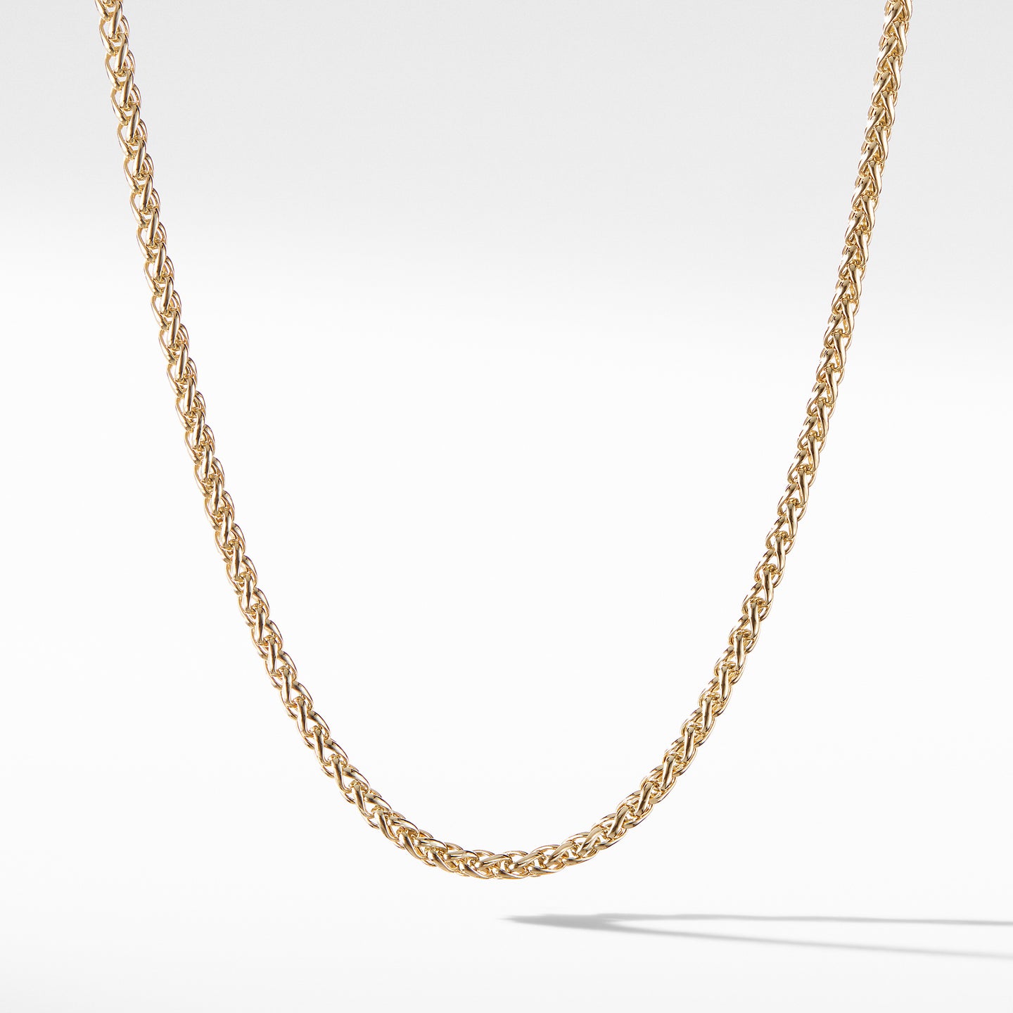 Wheat Chain in 18K Yellow Gold, 22