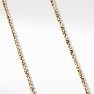 Wheat Chain in 18K Yellow Gold, 22" Length