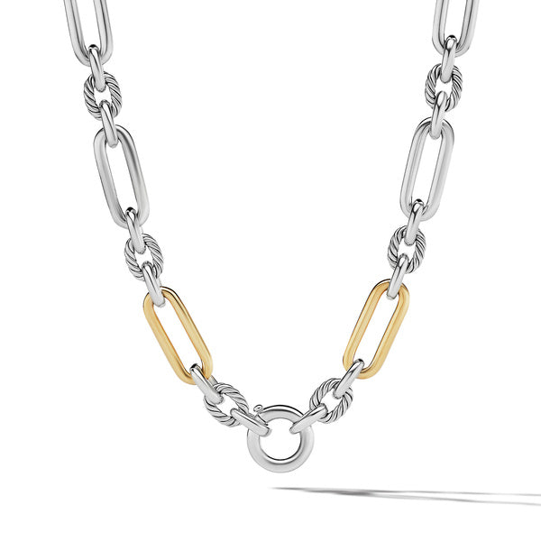 David Yurman Lexington Chain Necklace 9.8mm with 18K Yellow Gold
