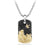 David Yurman Waves Tag with 18K Yellow Gold and Black Diamonds