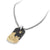 David Yurman Waves Tag Pendant with 18K Yellow Gold and Black Diamonds