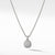 Load image into Gallery viewer, David Yurman Sterling Silver Pendant with Pavé Diamonds for Bracelet or Necklace