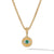 Load image into Gallery viewer, Evil Eye Amulet in 18K Yellow Gold with Pavé Emeralds &amp; Diamonds