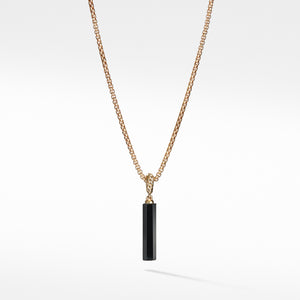 Barrels Charm in Black Onyx with 18K Gold