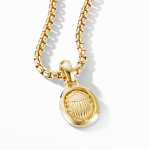 Petrvs® Small Scarab Pendant in 18K Yellow Gold