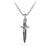 Load image into Gallery viewer, Waves Dagger Amulet with Black Diamonds