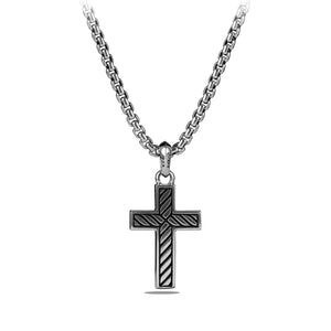 Cross Amulet with Black Onyx