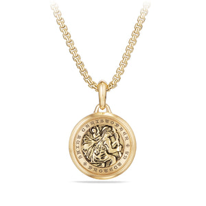 David Yurman St. Christopher Amulet in 18K Yellow Gold