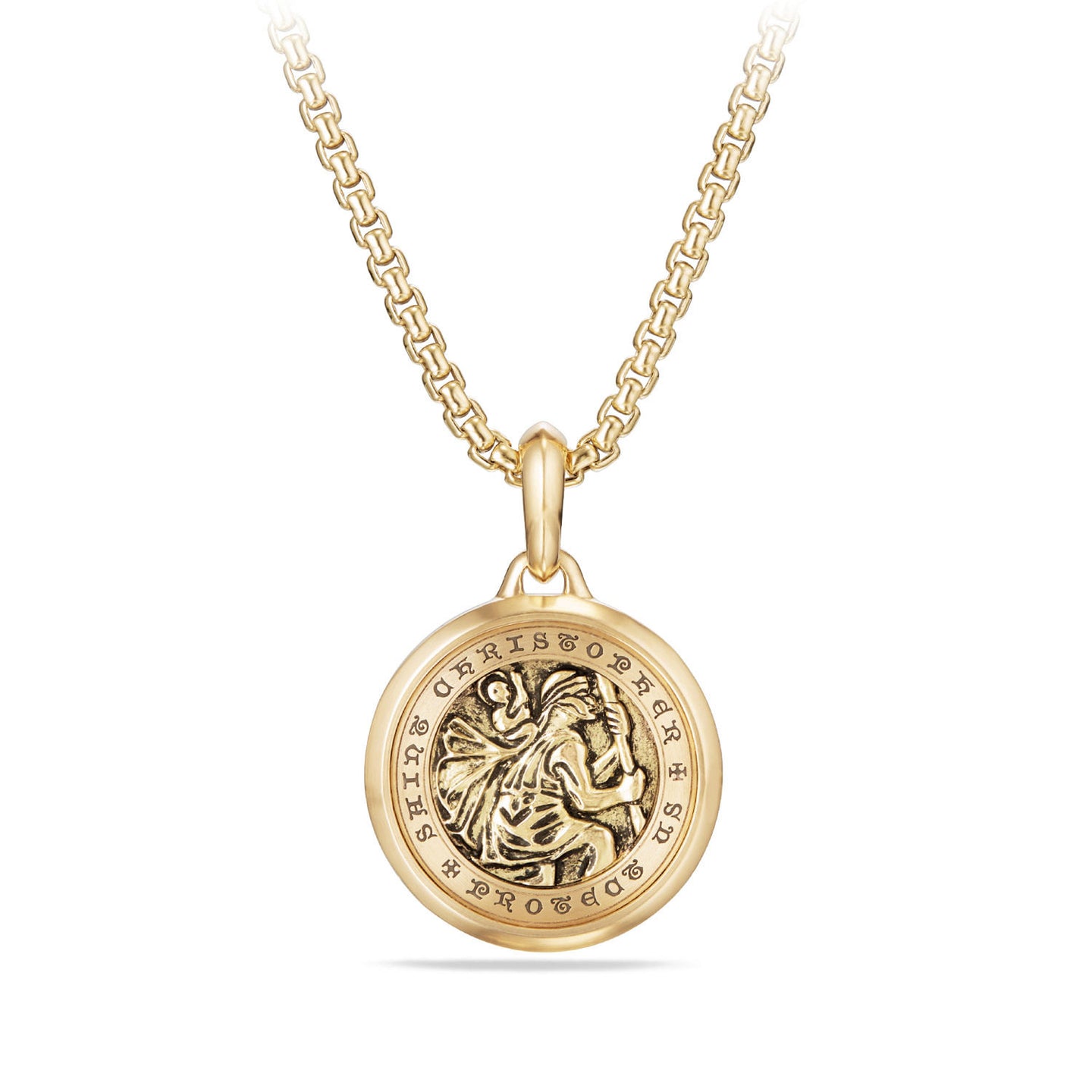 St. Christopher Amulet in 18K Gold