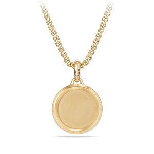 Back of David Yurman St. Christopher Amulet in 18K Yellow Gold