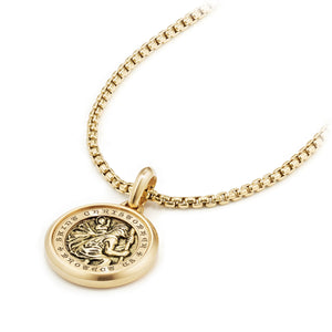 St. Christopher Amulet in 18K Gold