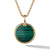 DY Elements® Disc Pendant in 18K Yellow Gold with Malachite