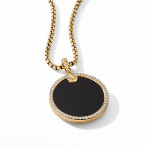 DY Elements Enhancer with Black Onyx in 18K Yellow Gold with Diamonds