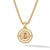 Back of David Yurman Evil Eye Amulet in 18K Yellow Gold