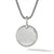 Back of Sterling Silver David Yurman DY Elements Disc Pendant with Diamonds