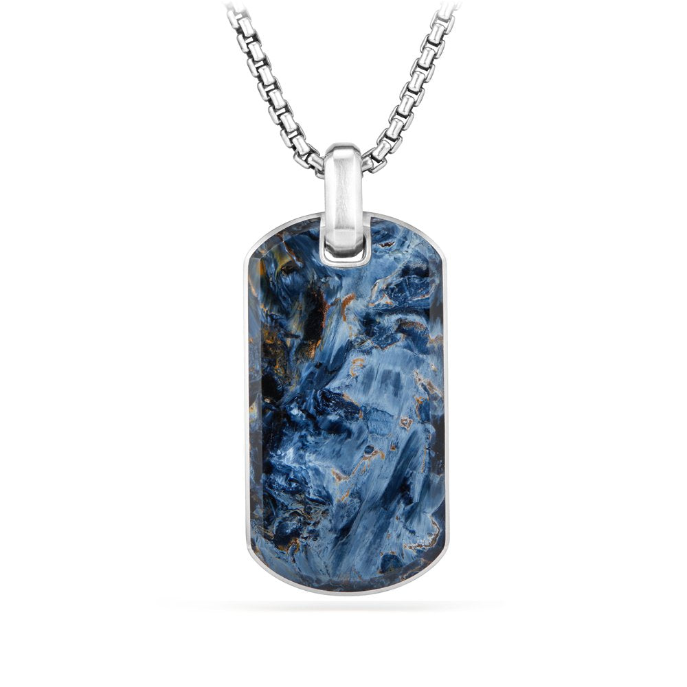 Exotic Stone Tag in Pietersite, 42mm