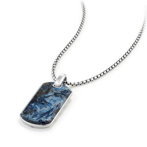 Exotic Stone Tag in Pietersite, 42mm