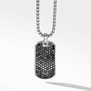 David Yurman Streamline Tag Pendant with Black Diamonds