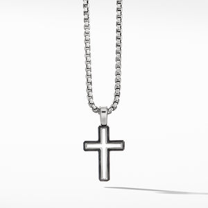 Forged Carbon Cross Pendant
