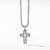 Forged Carbon Cross Pendant
