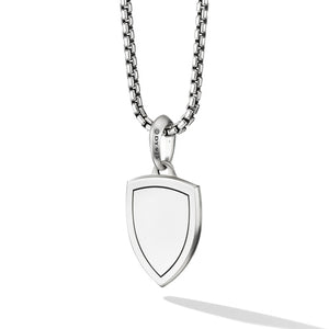 St. Michael Amulet with Pavé Black Diamonds