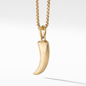 Roman XL Claw Amulet in 18K Yellow Gold