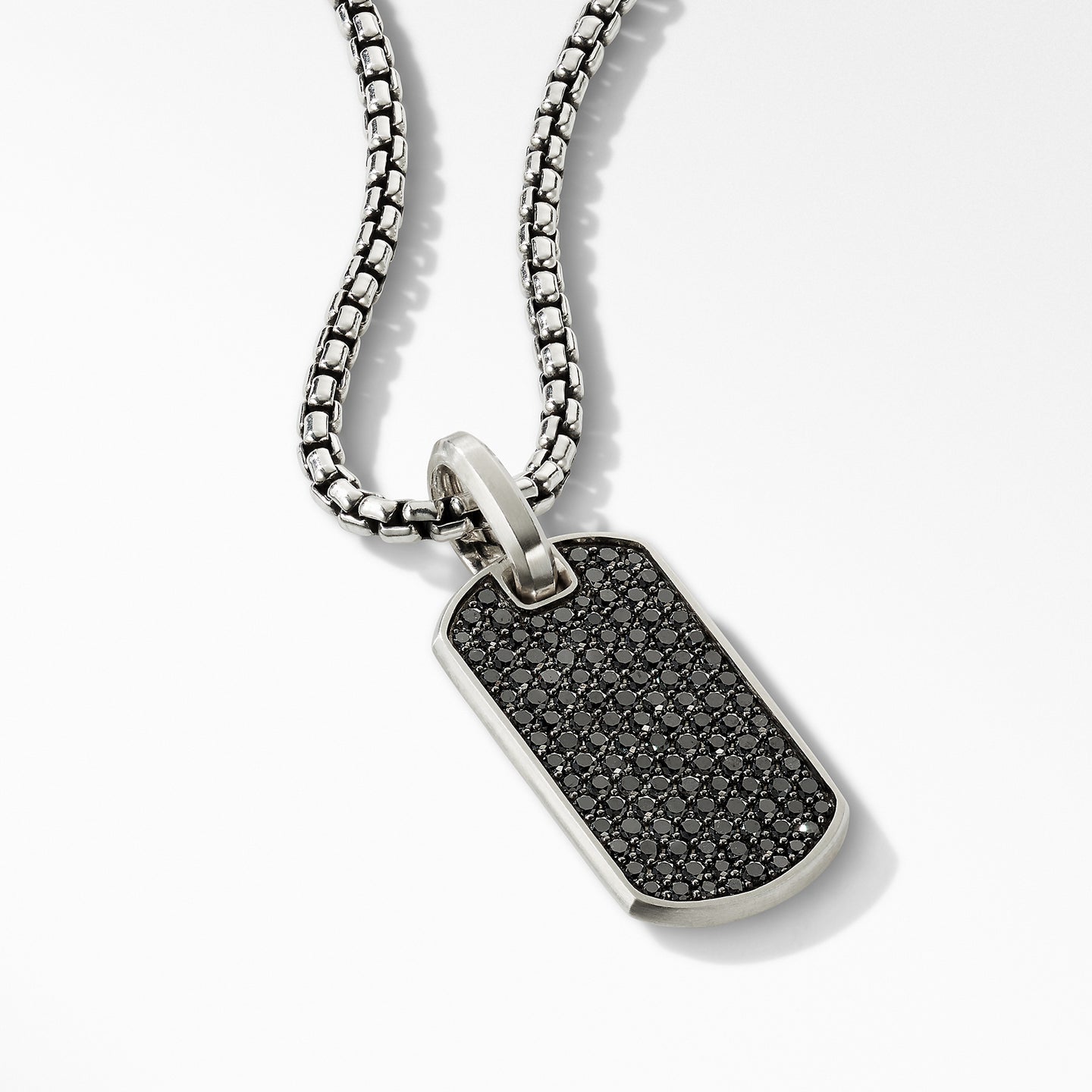 Streamline® Tag with Pavé Black Diamonds