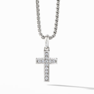 Cross Pendant with Pavé Diamonds