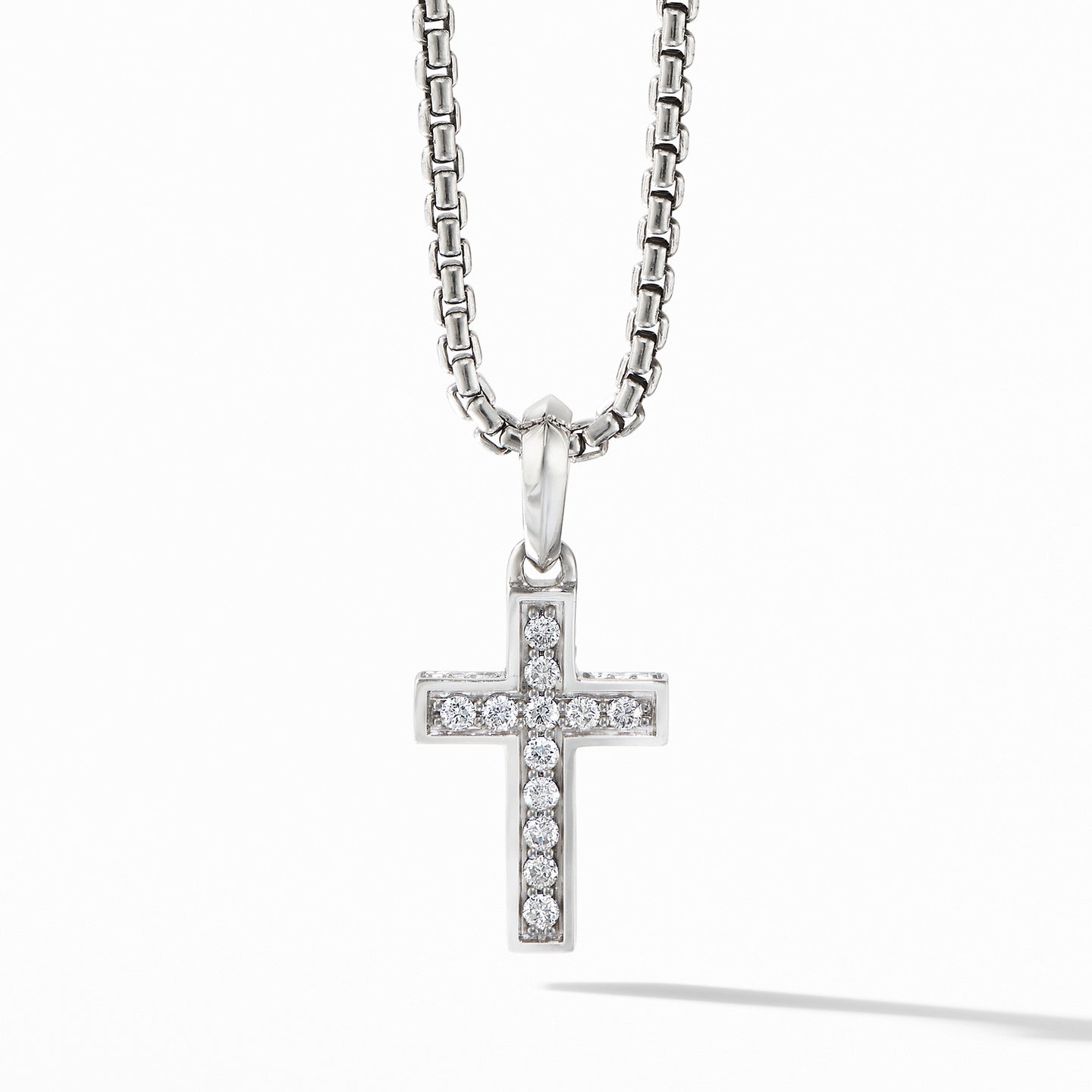 Cross Pendant with Pavé Diamonds