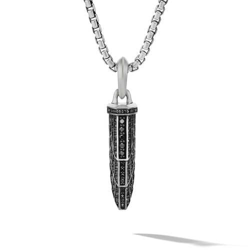 Empire Amulet with Full Pavé Black Diamonds