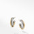 David Yurman Crossover Hoop Earrings with 18K Yellow Gold